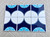 6 Spanish 60s 70s blue + navy, groovy geometric decorative tiles. Vintage  mid century wall art. Flower power decor. Turquoise retro tiles 6 Spanish 60s 70s blue + navy, groovy geometric decorative tiles. Vintage  mid century wall art. Flower power decor. Turquoise retro tiles