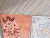 4 Spanish 70s peach pink tiles. Vintage floral tile mural. 60s, 70s decor, mid century wall art. Flower power, romantic decor. Backsplash