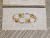 2 Spanish 60s 70s romantic peach,beige tiles. UNUSED original vintage mid century floral retro decorative tiles. Art nouveau inspired decor