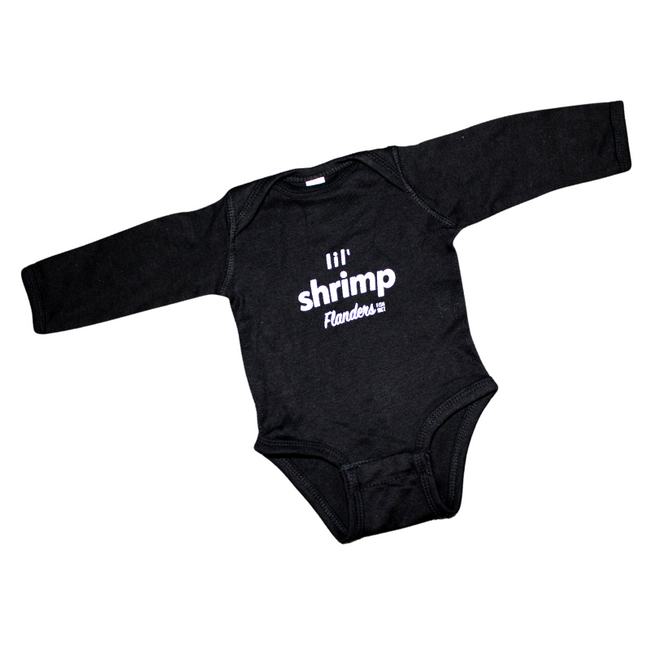 lil' shrimp baby onesies + toddler tee