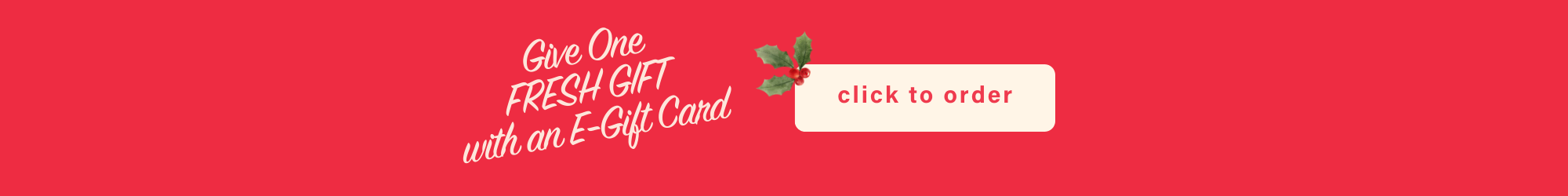 Order a Flanders Fish Market e-gift card and give the gift of fresh! 