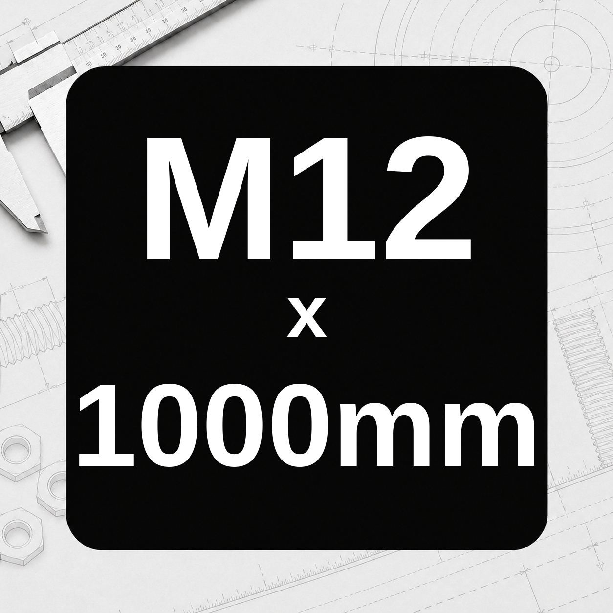 M12 x 1000mm