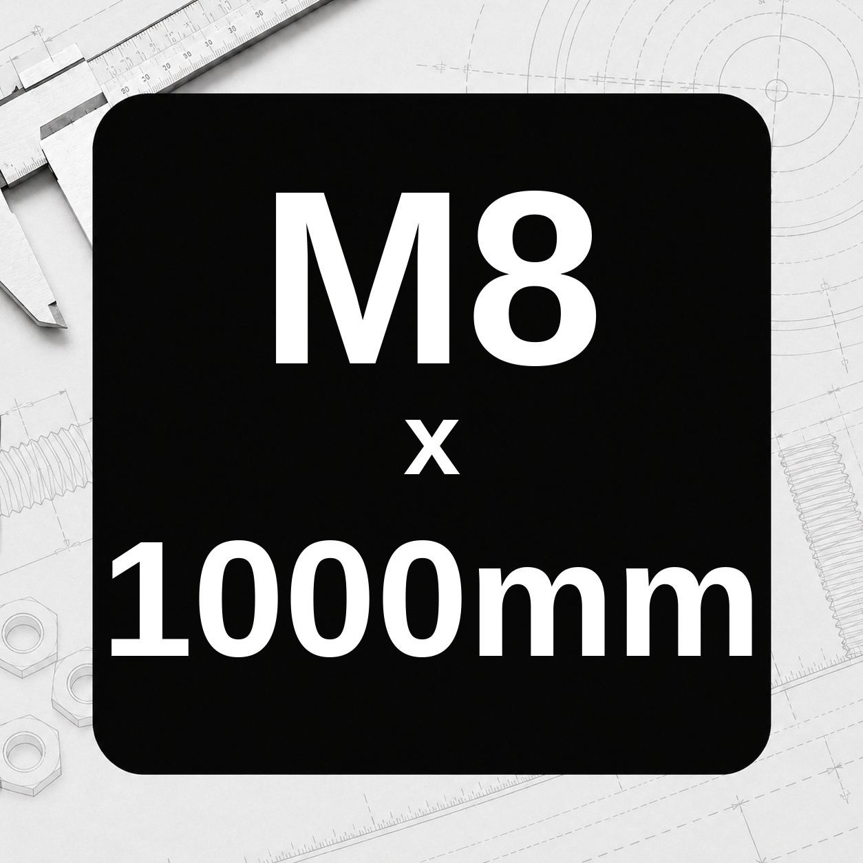 M8 x 1000mm