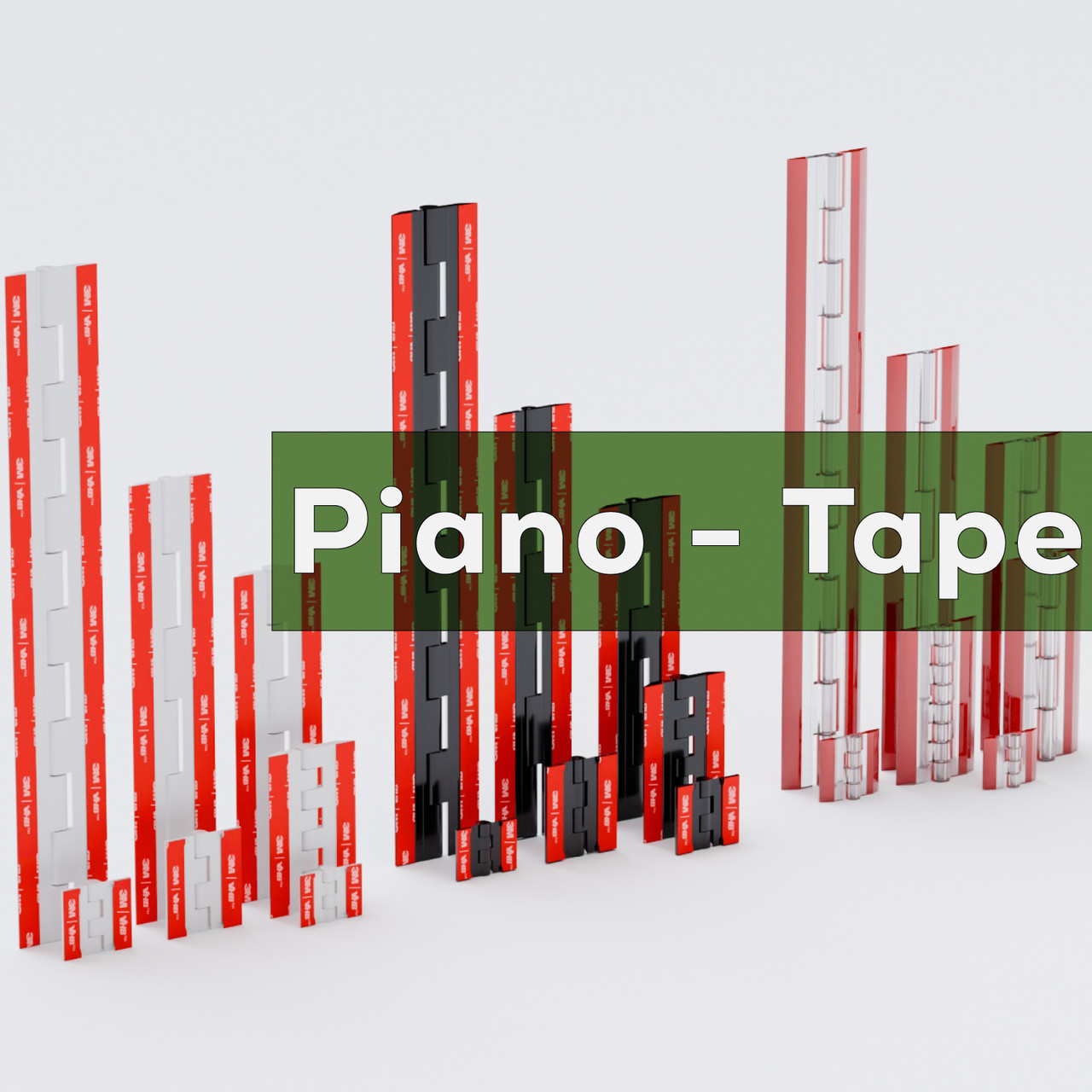 Piano Hinges - With Tape