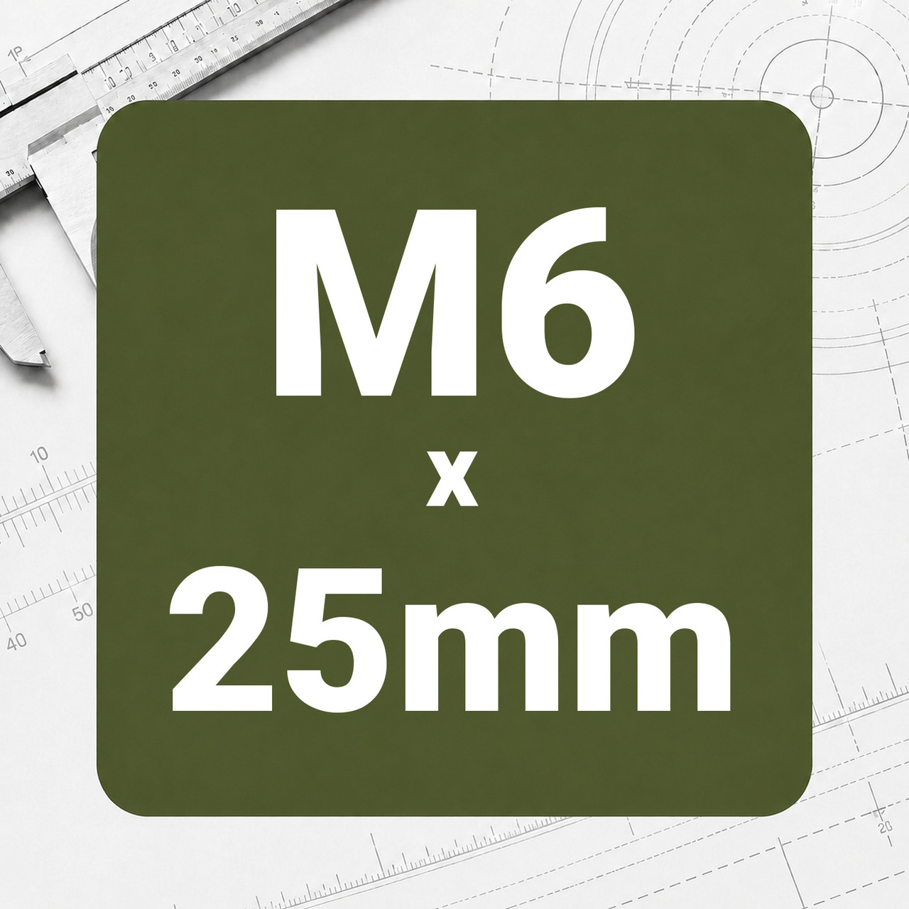 M6 x 25mm