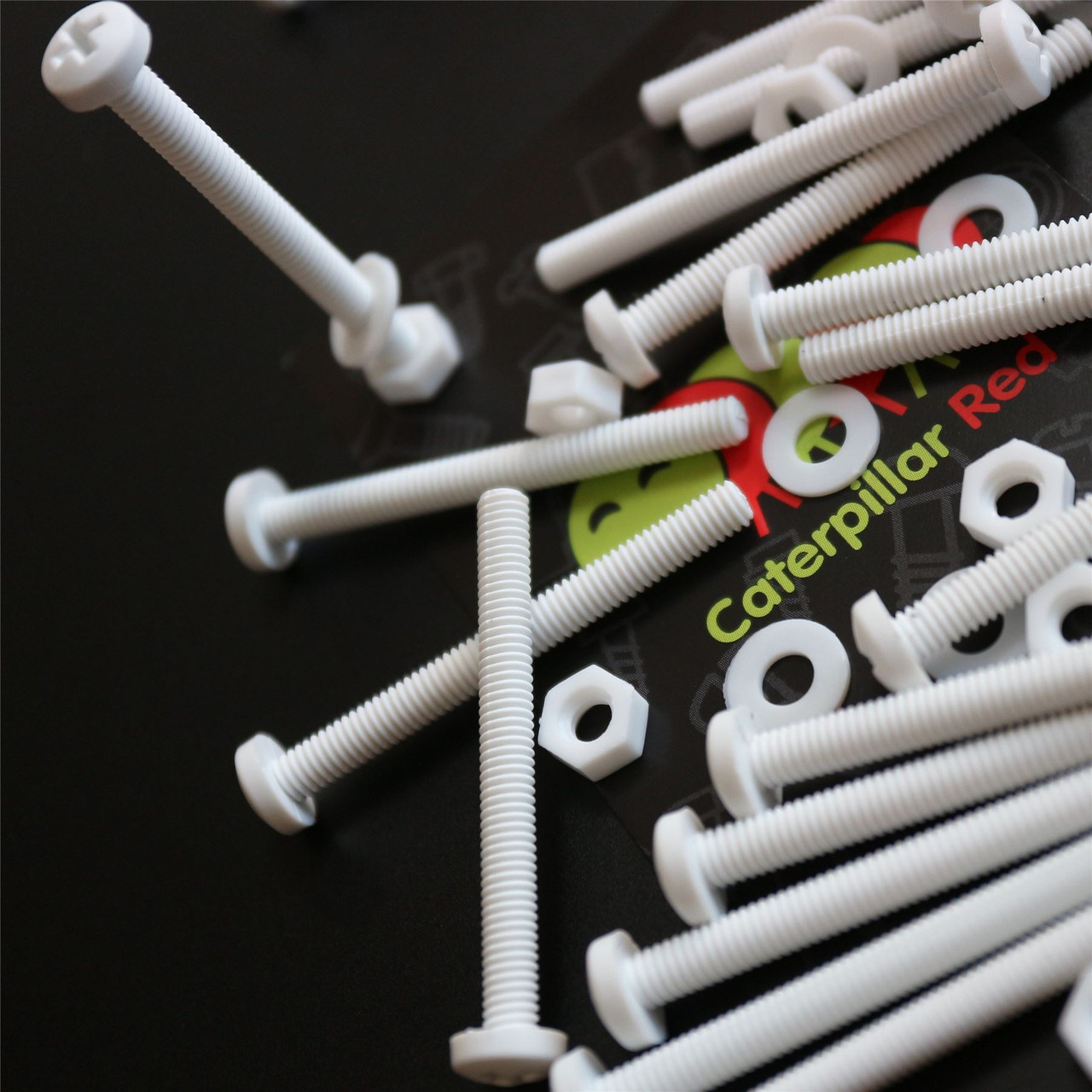 20x White Pan Head, (PP), M4 x 40mm, Plastic Bolts, Nuts & Washers Screws