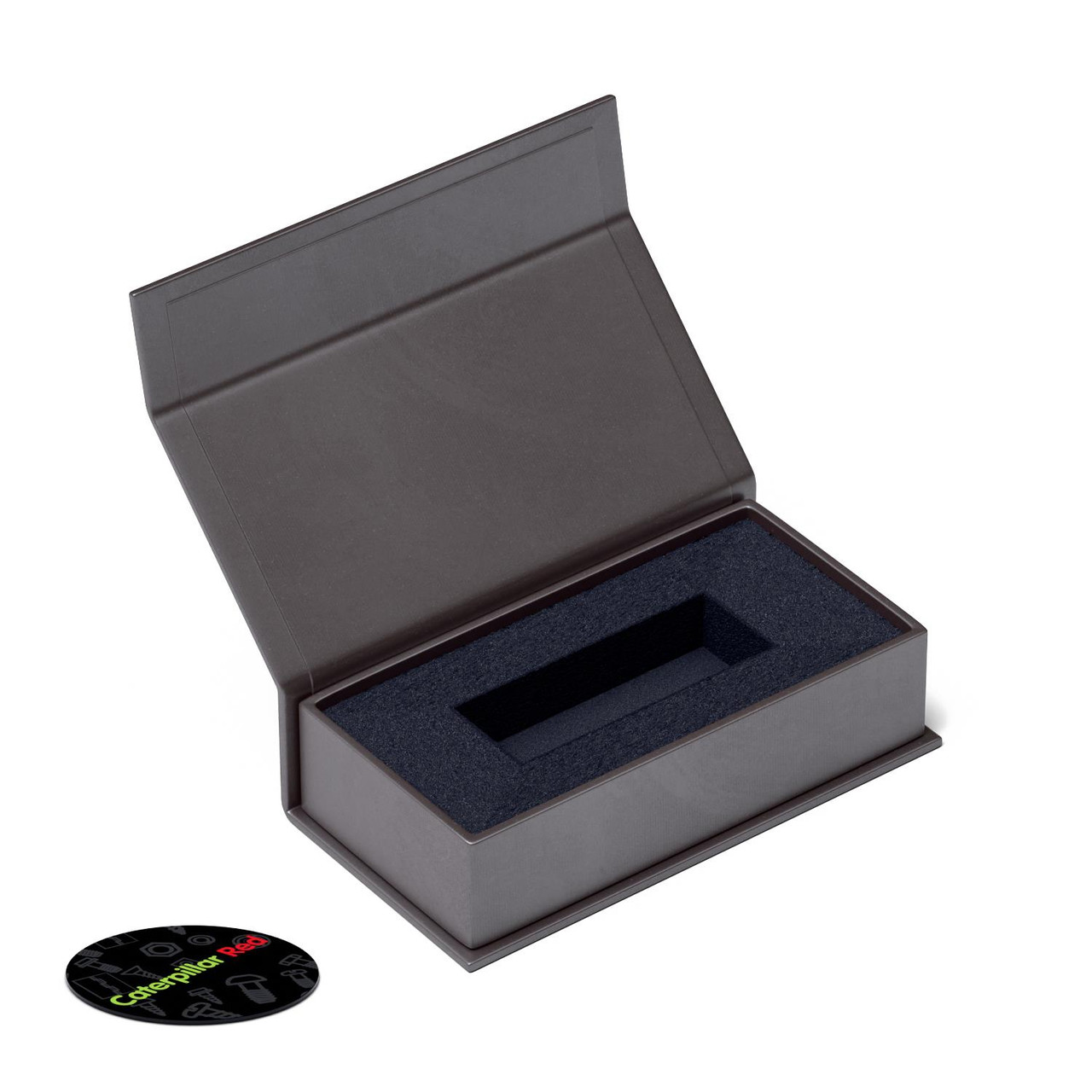 4x Magnetic Charcoal USB Presentation Boxes - For Flash