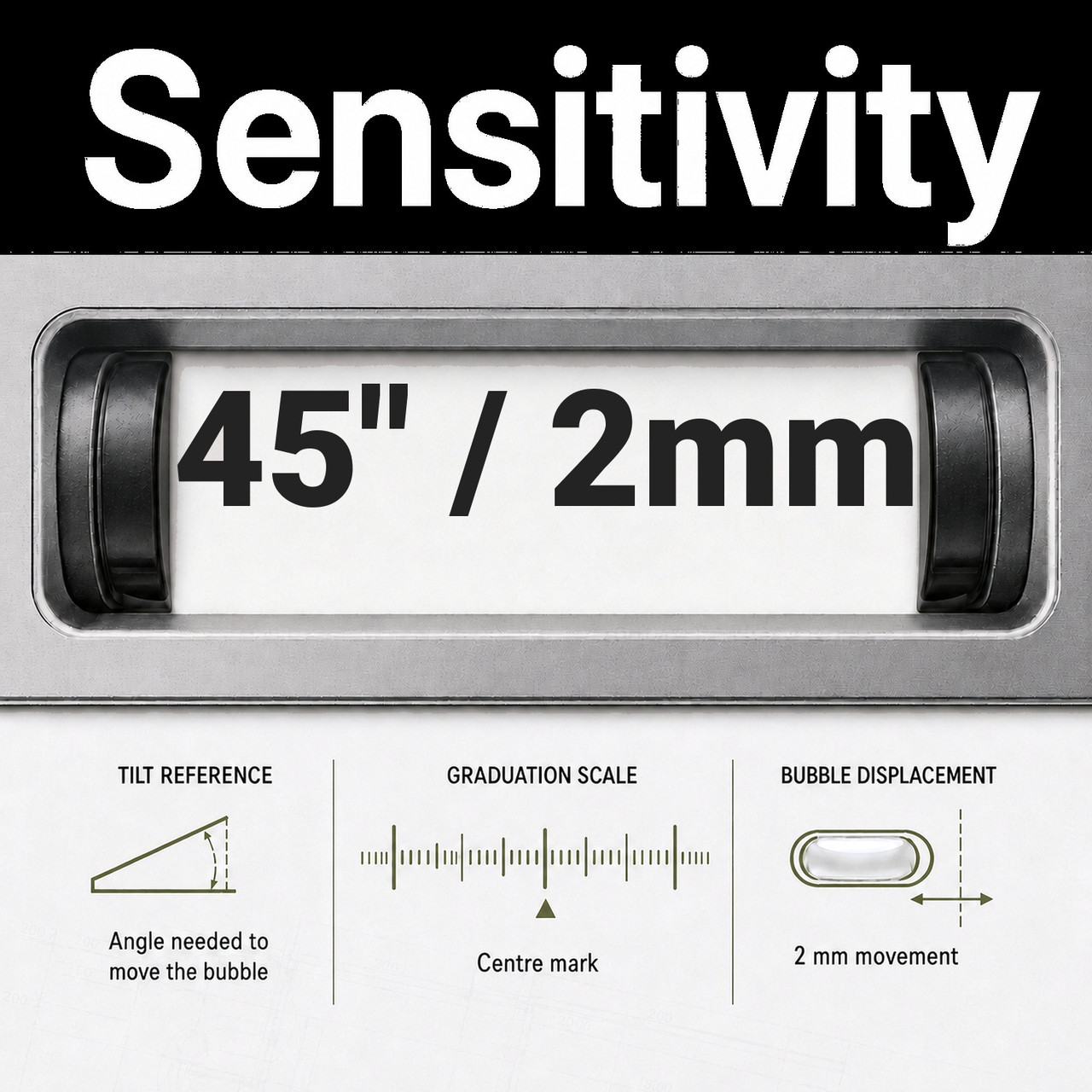 45" / 2mm