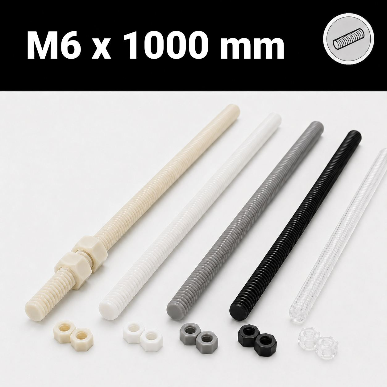 M6 x 1000mm