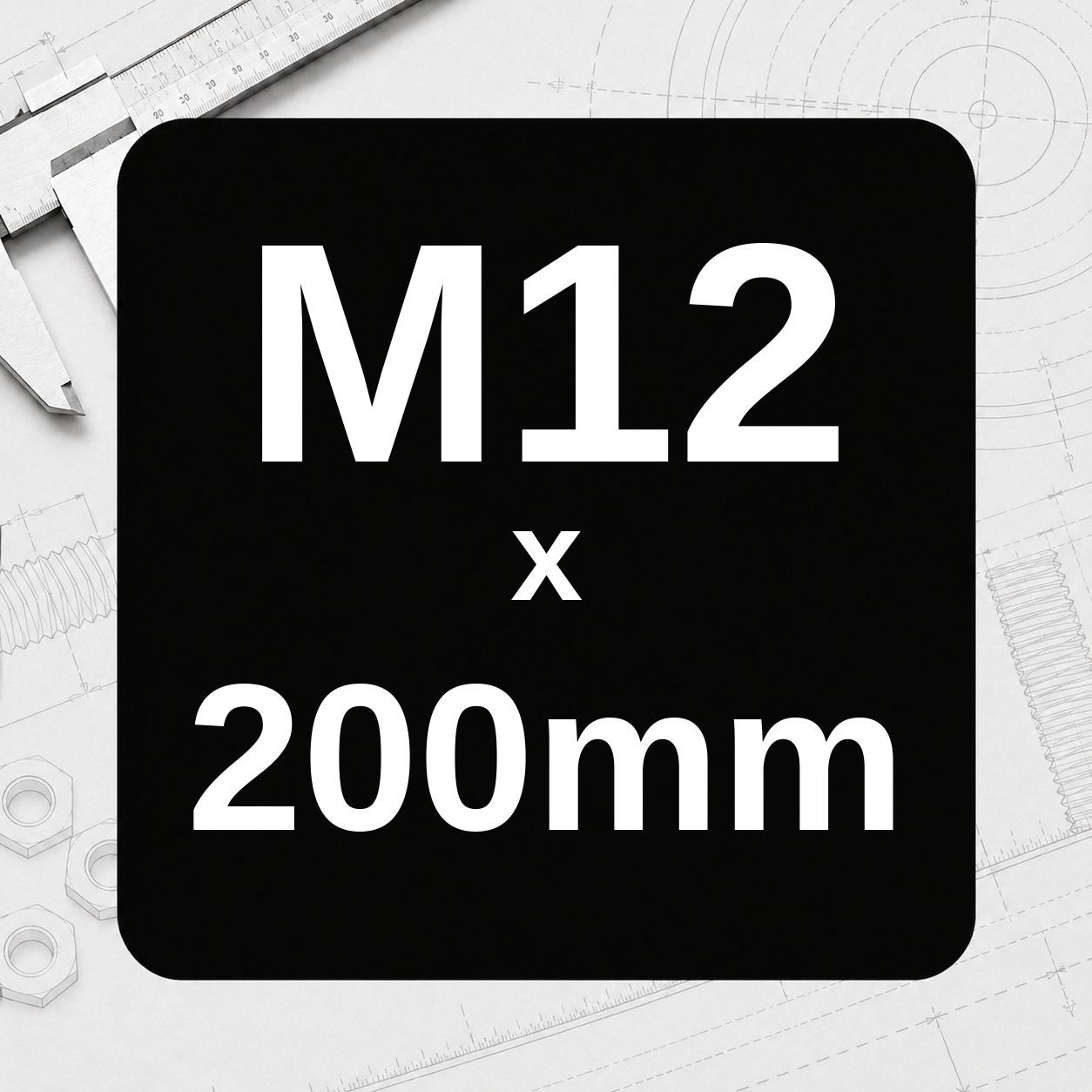 M12 x 200mm