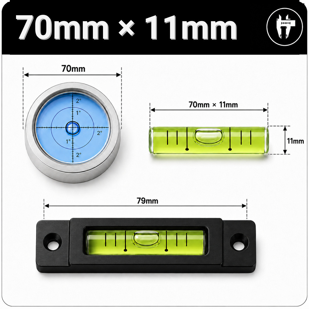 70mm x 11mm