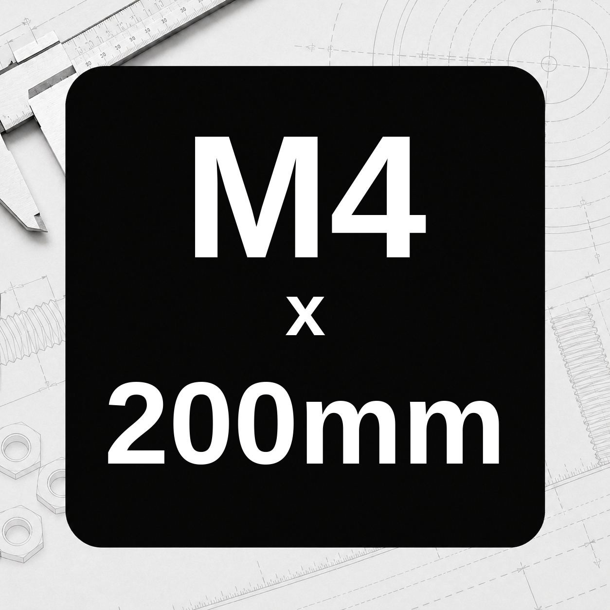 M4 x 200mm