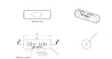 Replacement Level Glass Vial, Spirit Bubble Level, With Nib, 35 mm x 11 mm
