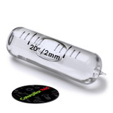 Replacement Level Glass Vial, Spirit Bubble Level, With Nib, 35 mm x 11 mm