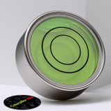 Small Metal Round Circular Bulls Eye Spirit Bubble, Surface Level Tool Clock