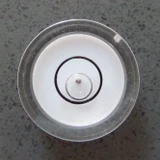 3x Acrylic 15 mm Diameter Bullseye Spirit Bubble Level, Round, Clear