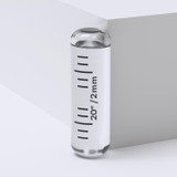 Fiala in vetro di ricambio per livella a bolla, senza pennino 35 mm x 11 mm