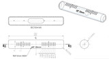 Replacement Level Glass Vial, Spirit Bubble Level, No Nib, 70 mm x 11 mm