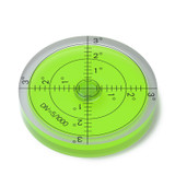 Livella a bolla circolare acrilica graduata, trasparente, diametro 66 mm