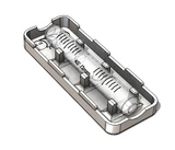 Fiala in vetro di ricambio per livella a bolla, con pennino, 70 mm x 11 mm