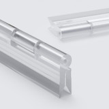 Transparent Clear Plastic Acrylic 300mm 12" Continuous Piano Hinge Hinges