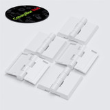 5x cerniere a nastro bianche in acrilico 32 mm x 38 mm continue in plastica