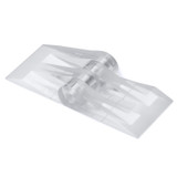4x Clear Acrylic Micro Piano Hinges 39 mm x 16 mm, Continuous Plastic Hinges