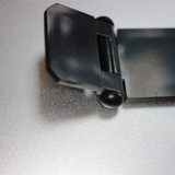 2x Black Acrylic Hasp & Staple Set 60 mm, Plastic Latch, Terrarium, Aquarium