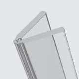 3x Clear 200 mm Acrylic Low Profile Flexible Living Hinges, Continuous