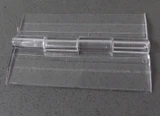 Pack of 3 Transparent Clear Plastic Acrylic 64mm Continuous Piano Hinge Hinges