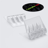 2x Clear Acrylic Monster Piano Hinges 50 mm x 33 mm, Continuous Hinges