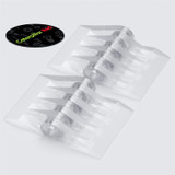 2x grandi cerniere a nastro trasparenti in acrilico 50 mm x 33 mm, continue
