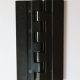 2x BLACK Acrylic Hinges 75mm x 45mm BLACK Hinges, Continuous Acrylic Piano Hinge