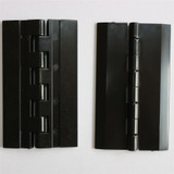 2x BLACK Acrylic Hinges 75mm x 45mm BLACK Hinges, Continuous Acrylic Piano Hinge