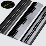 3x cerniere a nastro nere in acrilico 200 mm, continue in plastica