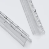 Clear Acrylic Spring Piano Hinge 300 mm x 45 mm, Continuous, with 2 Springs