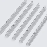 Clear Acrylic Spring Piano Hinge 300 mm x 45 mm, Continuous, with 2 Springs