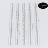 10x Clear Acrylic Piano Hinges 300 mm, Continuous Plastic Hinges