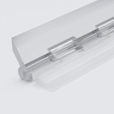 10x Clear Acrylic Piano Hinges 300 mm, Continuous Plastic Hinges
