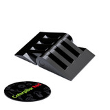 2x grandi cerniere a nastro nere in acrilico 33 mm x 50 mm, continue
