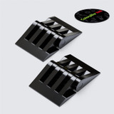 2x Black Acrylic Monster Piano Hinges 33 mm x 50 mm, Continuous Hinges