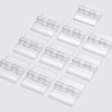 10x Clear Acrylic Piano Hinges 25 mm x 32 mm, Continuous Plastic Hinges