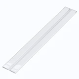 3x Clear 300 mm Acrylic Low Profile Flexible Living Hinges, Continuous