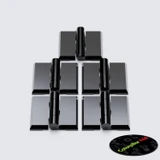 5x Black Acrylic Piano Hinges 32 mm x 38 mm, Continuous Plastic Hinges