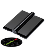 5x Black Acrylic Piano Hinges 32 mm x 38 mm, Continuous Plastic Hinges