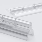 5x cerniere a nastro trasparenti in acrilico 100 mm x 45 mm, continue
