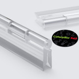 5x Clear Acrylic Piano Hinges 300 mm x 45 mm, Continuous Plastic Hinges