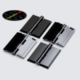 4x cerniere a nastro nere in acrilico 45 mm x 38 mm, continue in plastica