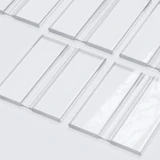 5x cerniere a film flessibili trasparenti in acrilico 50 mm, basso profilo