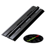Black Acrylic Piano Hinges 150 mm, Continuous Plastic Hinges